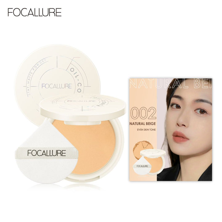 Focallure Oil-Control Pressed Powder #002