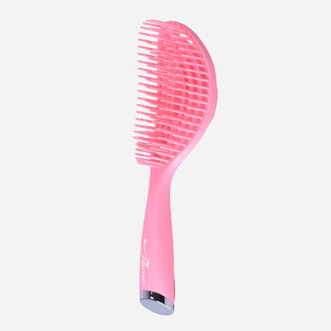 Wet Curly Detangling Hairbrush- Pink