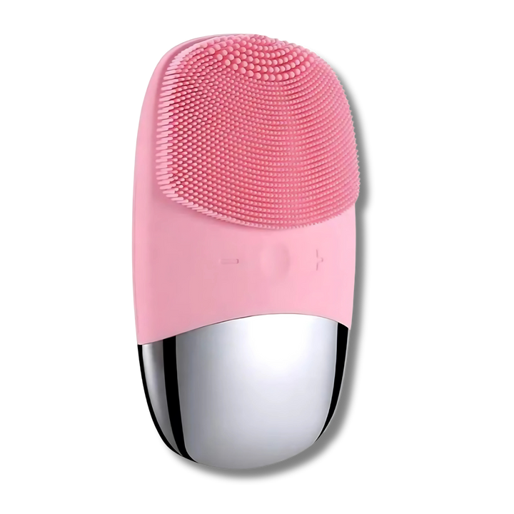 3-in-1 Sonic Silicone Facial Cleansing Brush (Blue) - Deep Cleanse, Enhance Absorption & Massage