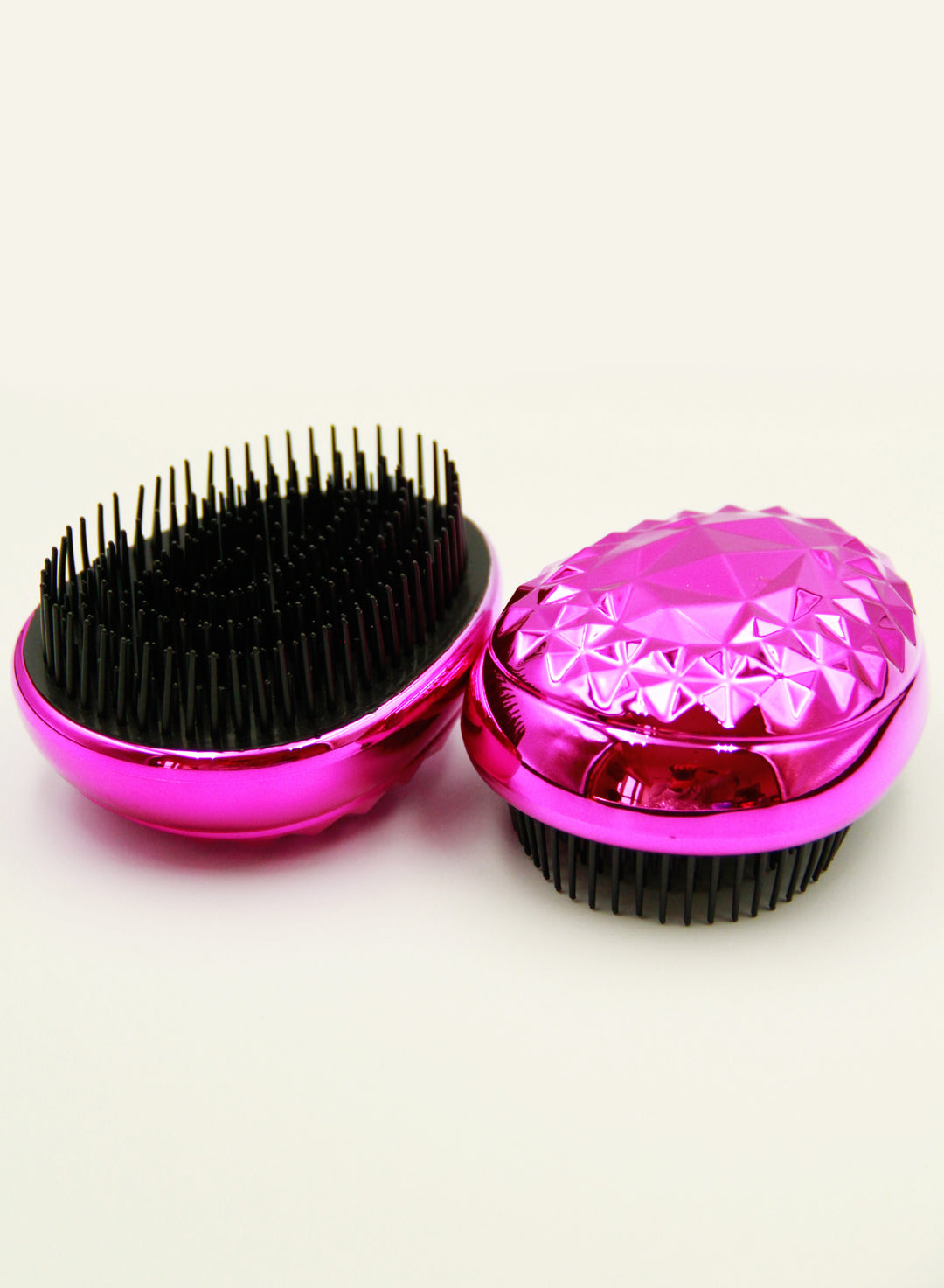 Mini Hair Brush Styling Detangler Hair Scalp Massage Comb - Pink