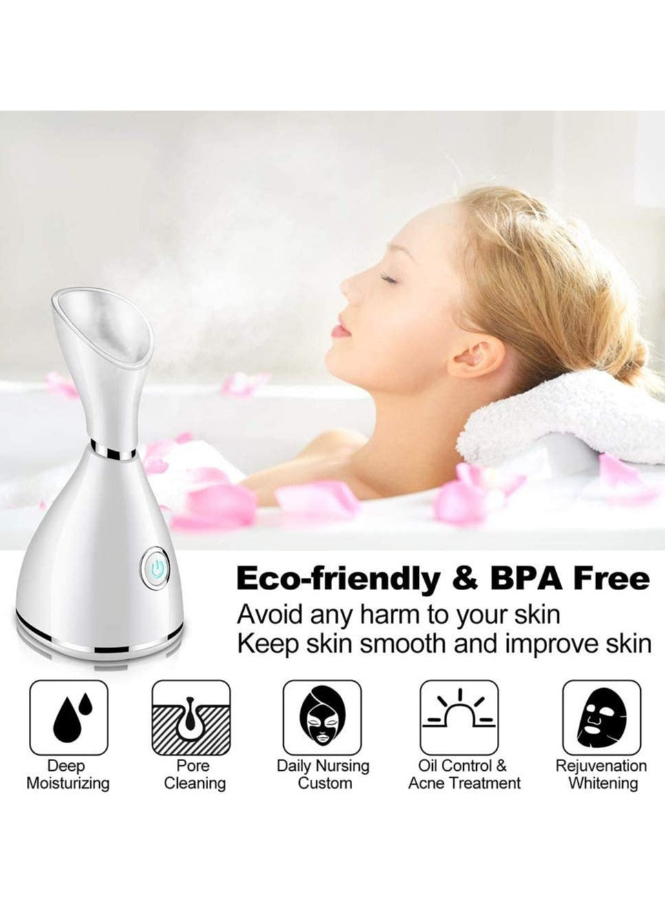 Nano Ionic Face Steamer for Home