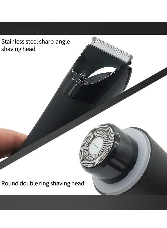 2 in 1 Beard Hair Trimmer Body Shaver Waterproof