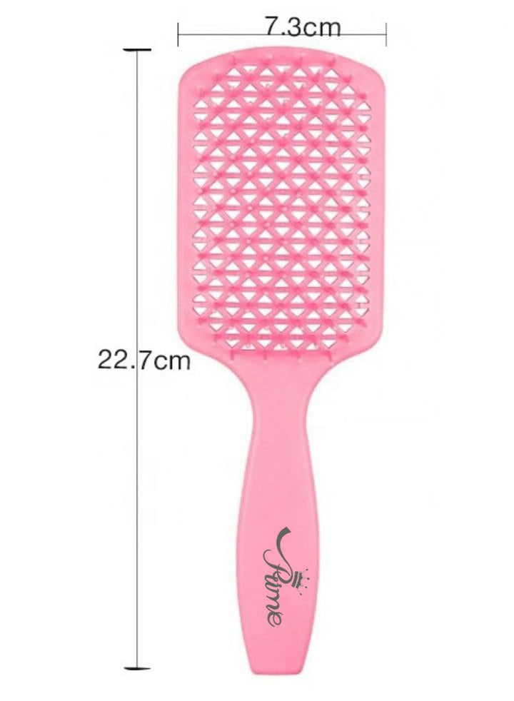 Wet Curly Detangling Hair Scalp Massage Comb- Pink