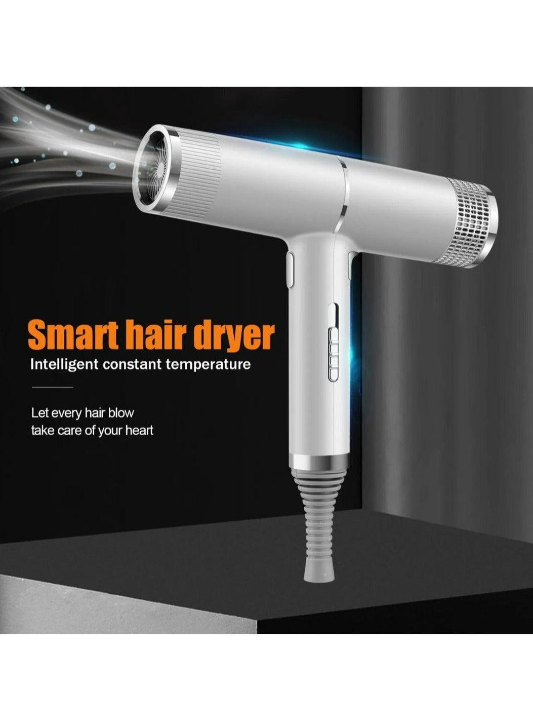 Professional Salon Portable Blow Dryer Plus Professional Detangler Superbrush and Portable Pocket Comb