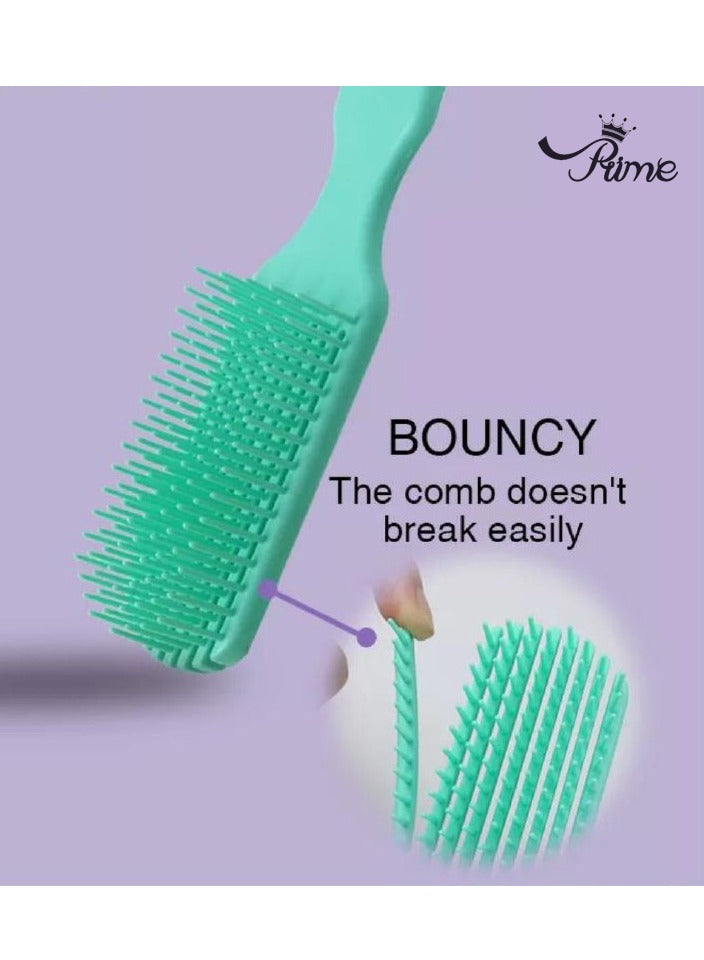 Anti-Static Comb Detangling Mini HairBrush - Green