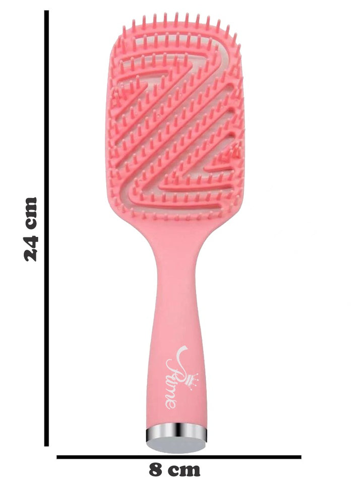 Wet Curly Detangling HairBrush & Hair Scalp Massage Comb - Pink