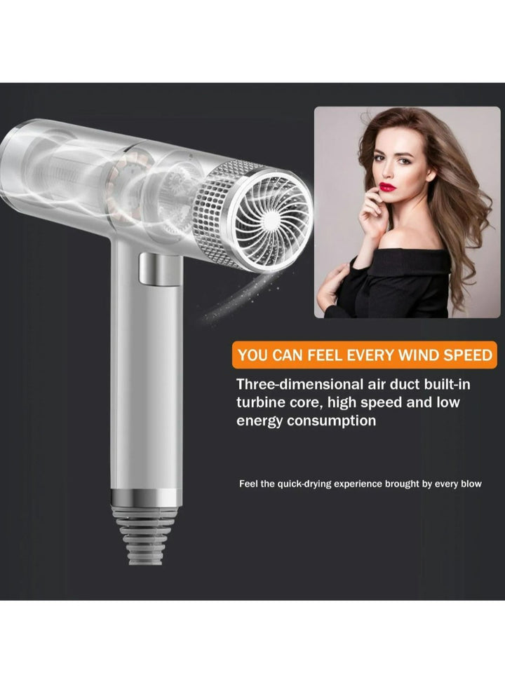 Professional Salon Portable Blow Dryer Plus Professional Detangler Superbrush and Portable Pocket Comb