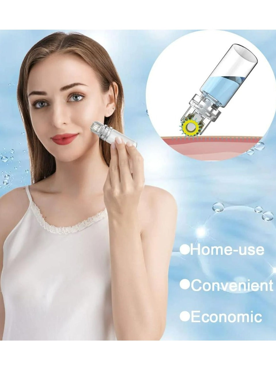 Derma Roller 0.5mm + Hydra Roller and Serum Applicator Tool 0.5mm