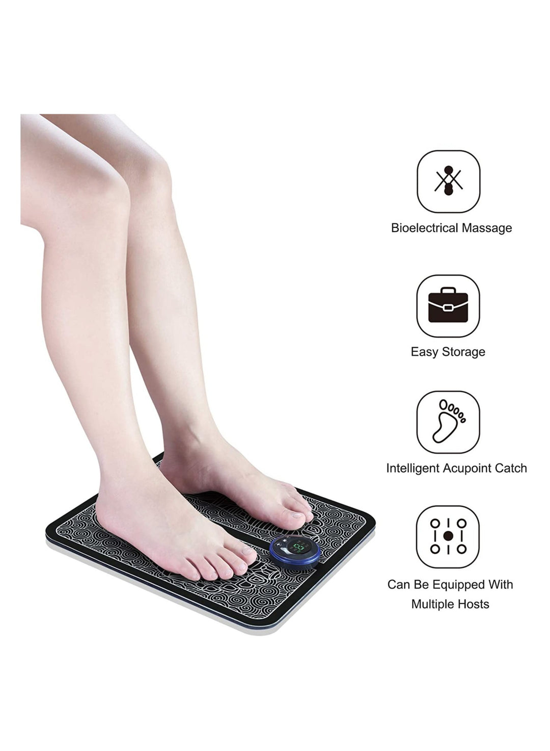 Set of EMS Foot Massager + 5 Speed Mini Portbale USB Reachrageable Massage Gun