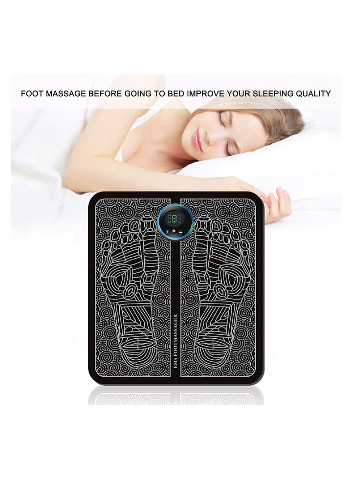 Multifunction Massage Pillow with 8 Massager Heads + EMS Foot Massager