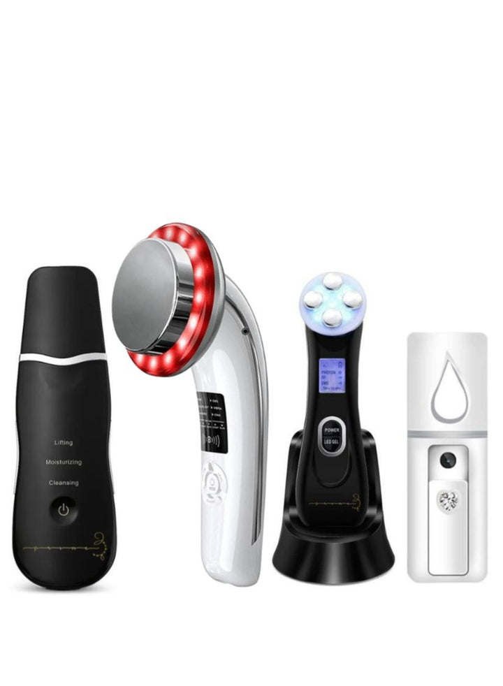 Deep Facial Clean Machine + EMS Slimming LED Therapy Facial Massager + 5 in 1 Face Lift Device + Face Nano Mist Spray