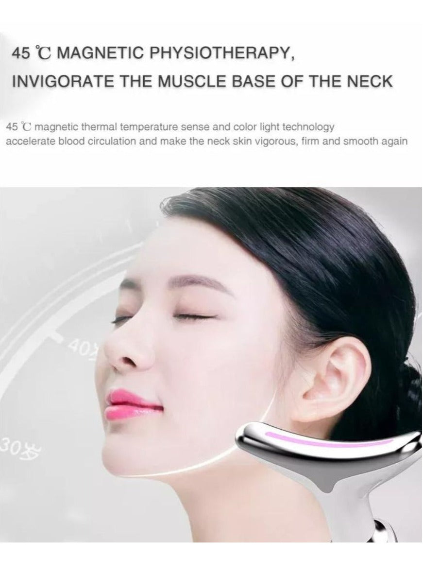 Premium 7 Color Face Massager Beauty Machine, Double Chin Therapy Facial Lifting Massager