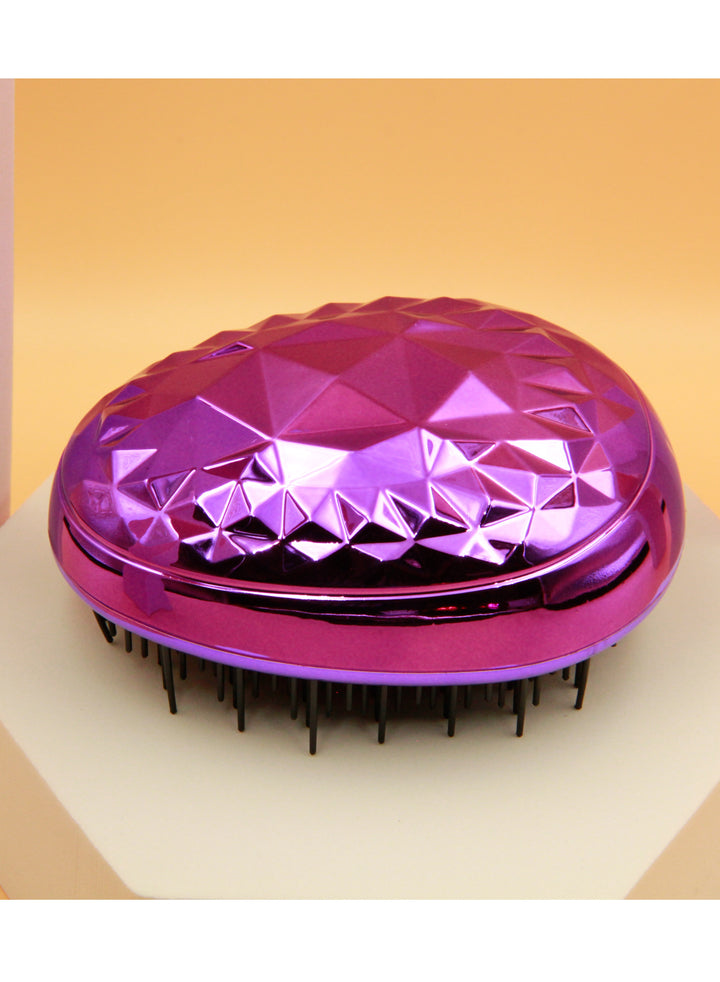 Mini Hair Brush Styling Detangler Hair Scalp Massage Comb - Purple