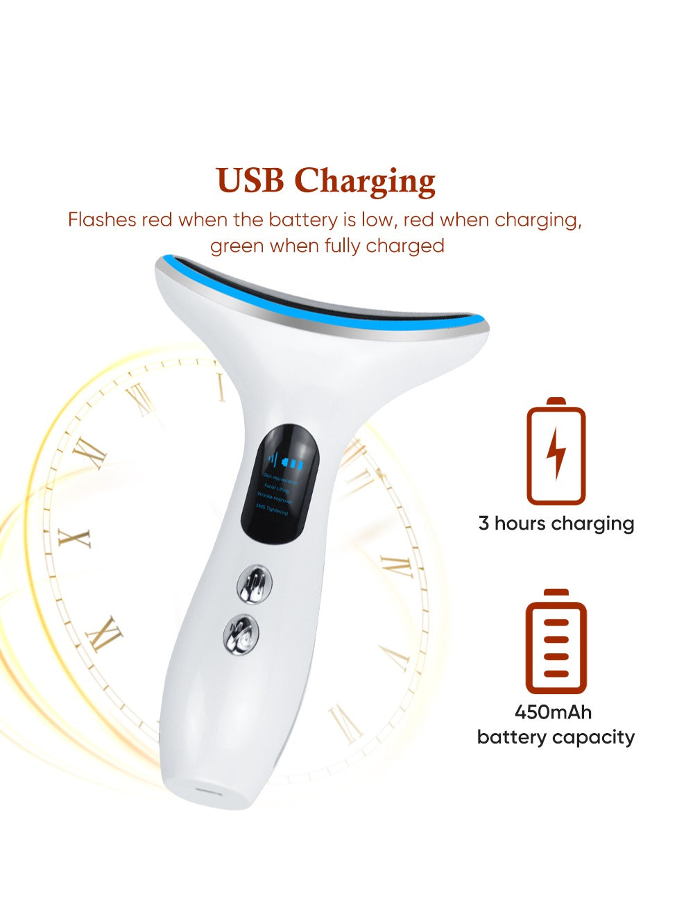 EMS Microcurrent Face Neck Beauty Device