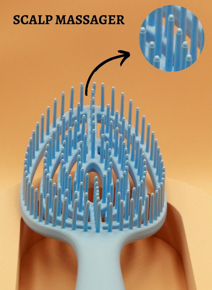 Wet Curly Detangling Hairbrush- Blue