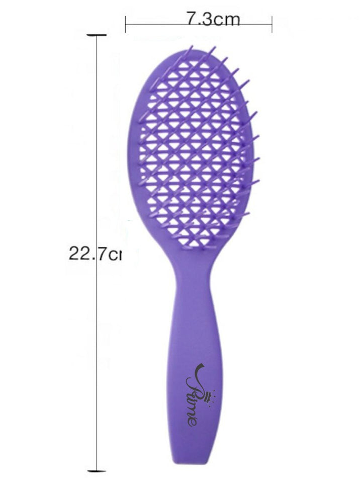 Wet Curly Detangling Hair Scalp Massage Comb- Purple