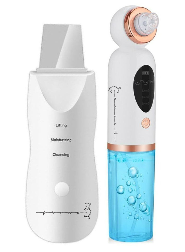 Muye Ultrasonic Face Cleaner Skin Scrubber + Blackhead Remover Nose Deep Cleaner skin Care Bundle Offer