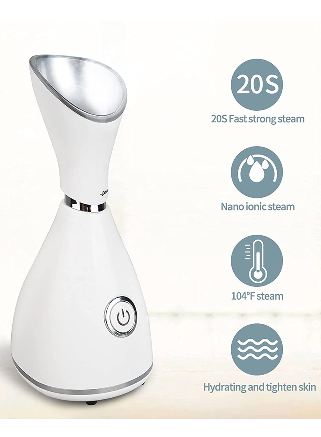 Ultrasonic Shovel for Face + Wrinkle Removing Nano Ionic Facial Steamer