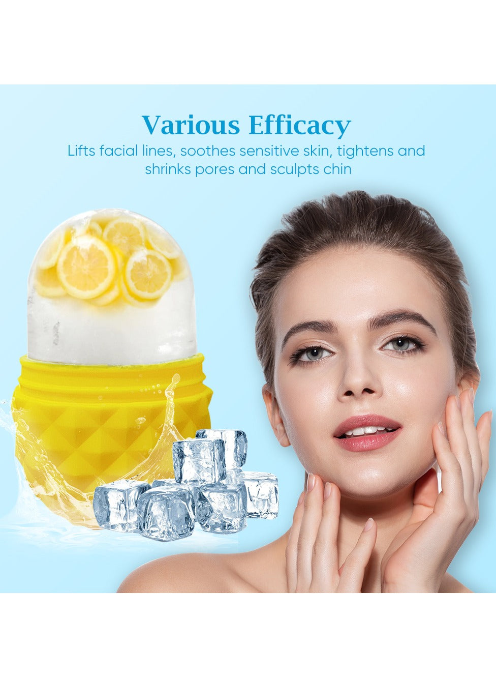 Ice Mold Ice Maker for Face with Anti-Leak& Drip System