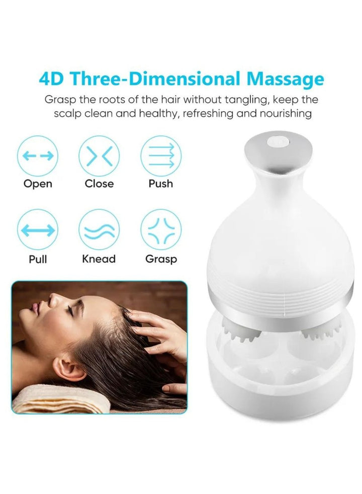 Electronic Scalp Massager Vibrator Portable Waterproof