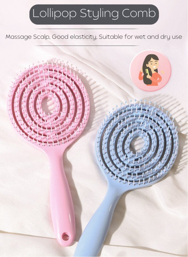 Wet Curly Detangle Hair Brush & Hair Scalp Massage Comb