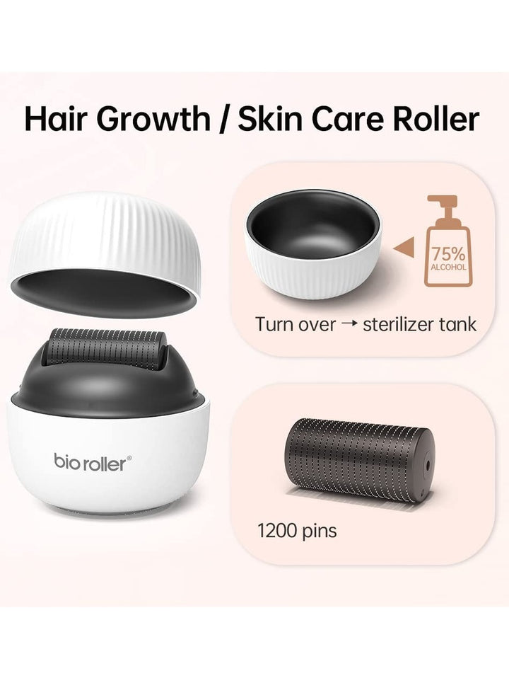 Dermaroller 1200 Pins for Body Hair Beard Growth Acne Scar Wrinkles Stretch Marks 0.5mm